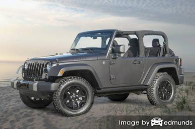 Insurance rates Jeep Wrangler in Portland