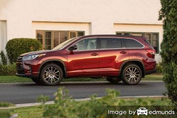 Insurance rates Toyota Highlander in Portland