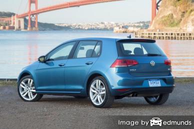 Insurance rates Volkswagen Golf in Portland